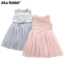 AiLe Rabbit 2017 New Arrival Girl Dresses Fashion Princess Party Birthday Gift Brand High Quality Sleeveless Summer Kids Clothes AiLe Rabbit 2017 New Arrival Girl Dresses Fashion Princess Party Birthday Gift Brand High Quality Sleeveless Summer Kids Clothes