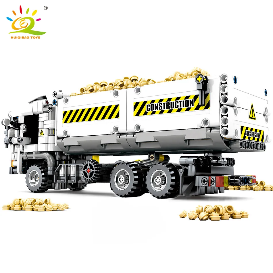 Дешево 799 шт. Technic Engineering Truck строительные блоки Совместимость с legoingly автомобиль кирпичи развивающие DIY игрушки для детей мальчиков