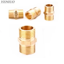 Brass Pipe Hex Nipple Fitting Quick Adapter 1/8 Brass Pipe Hex Nipple Fitting Quick Adapter 1/8