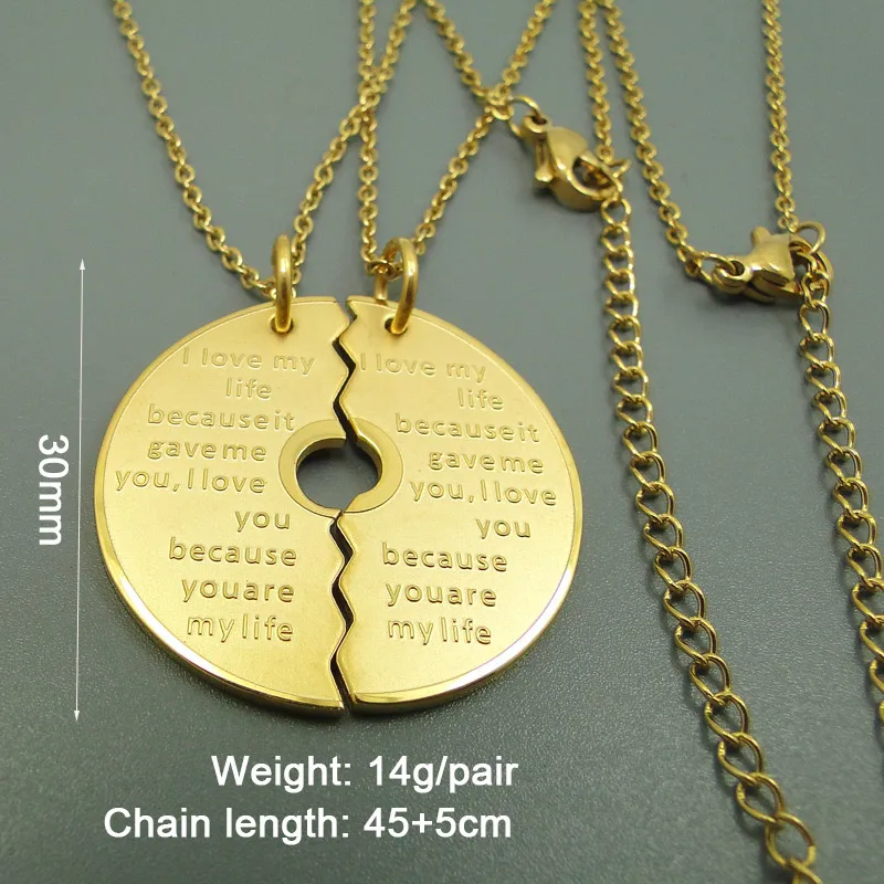 Couple Dumbbell Plate Pendant 5