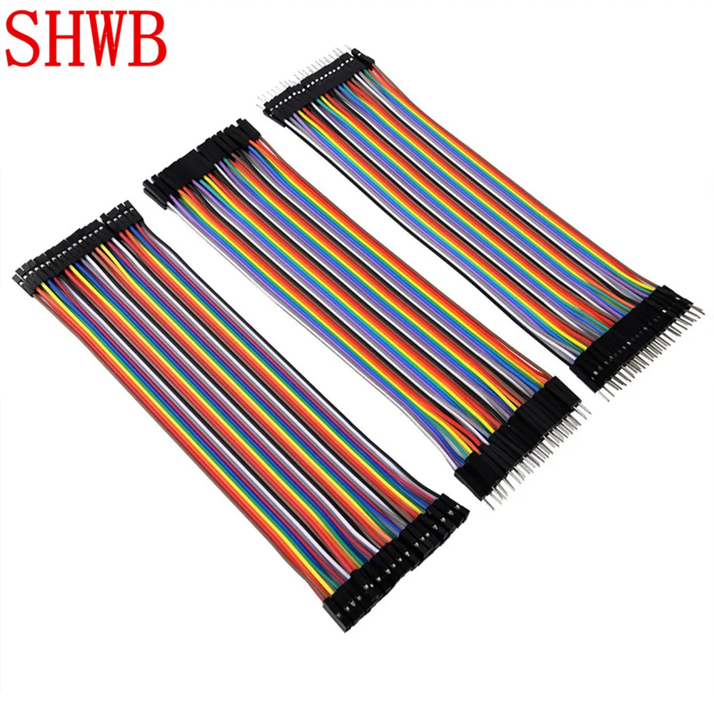 

Dupont line 120pcs 20cm male to male + male to female and female to female jumper wire Dupont cable for Arduino