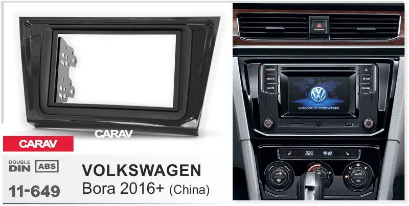 CARAV 11-649 автомобильный Радио панель для VOLKSWAGEN Bora+(китайский рынок) стерео Fascia Dash CD отделка Установка комплект