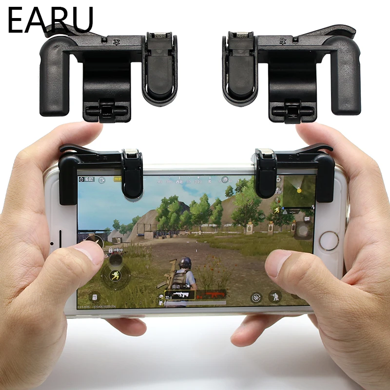 

For PUBG Controller Game Trigger Cell Phone Mobile Fire Button L1R1 Aim Key for iphone Android Xiaomi auxiliary Push Button