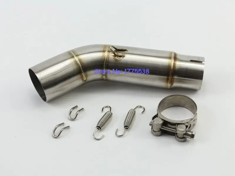 

Stainless Steel Motorcycle Exhaust Link Pipe for Suzuki GSR 750 Motorbike Exhaust Pipes Connect Pipe Middle Pipe Interface Tube