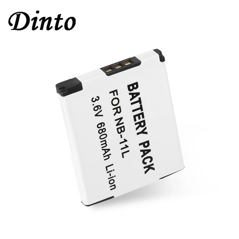 

Dinto 1pc 3.6V 680mAh NB-11L Replacement Li-ion Camera Battery for Canon A2300 A2400IS A2600 A3400IS A3500IS A4000 NB11L NB 11L