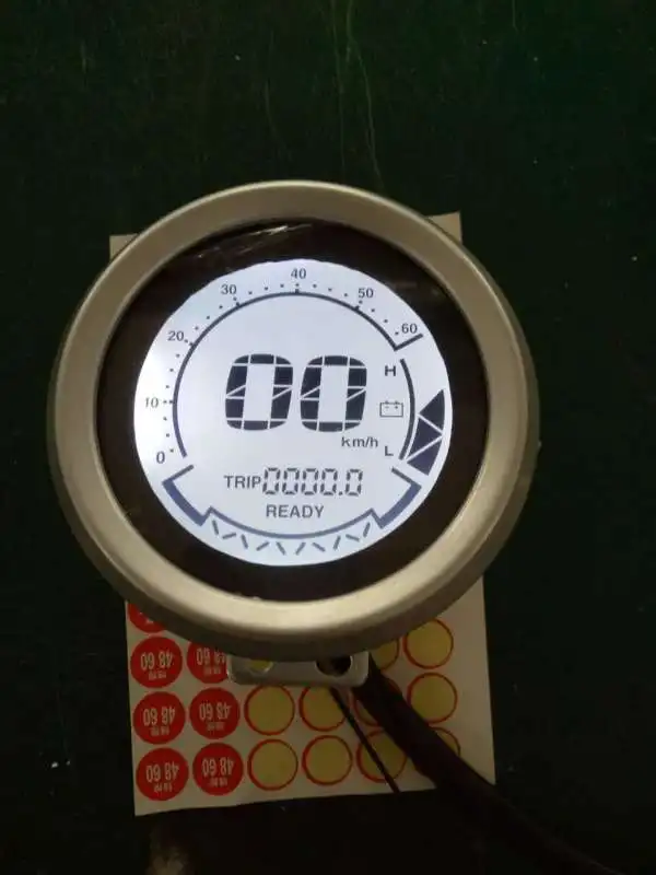 

Speedometer lcd display 48-72v gauge for electric scooter MTB motorcycle odometer with battery level and light icon speedview