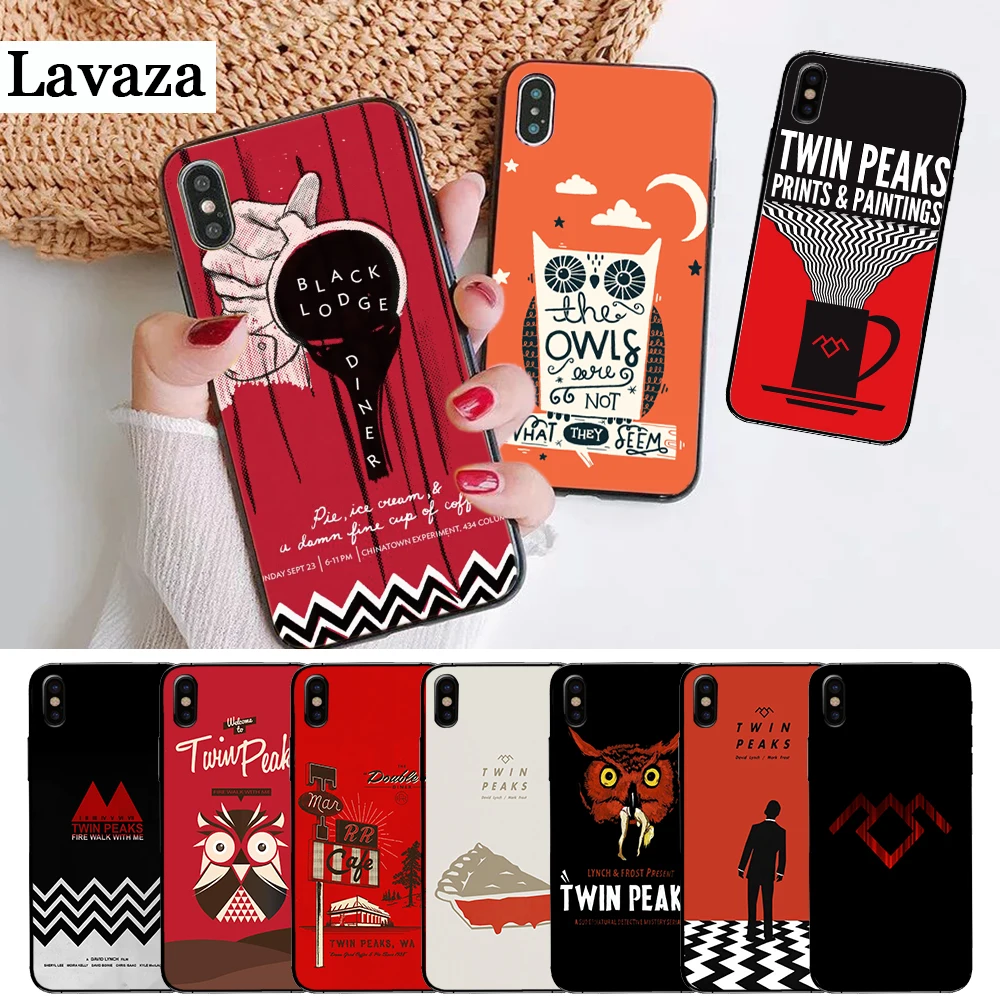 

Lavaza Welcome To Twin Peaks Silicone Case for iPhone 5 5S 6 6S Plus 7 8 X XS Max XR