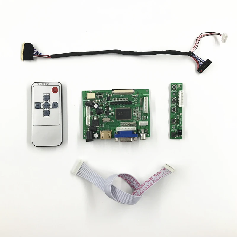 Плата контроллера VGA HDMI 2AV LCD плата для 14 дюймов 1366X768 B140XW01 V0 VB V8 V1 V2 WLED LVDS драйвера ЖК