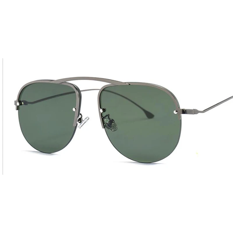Женские солнцезащитные очки в стиле ретро, роскошные брендовые металлические Однолучевые солнцезащитные очки, мужские Модные зеркальные солнцезащитные очки "кошачий глаз" для девушек UV400