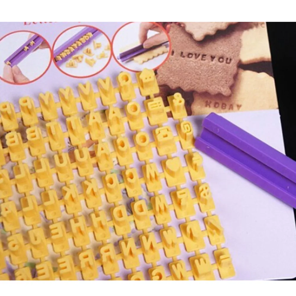 

Alphabet Letter + Number + Symbol Cookie Sugarcraft Biscuit Food Stamps Stampers SET DIY Tool Kitchen Mold Cookie WYQ