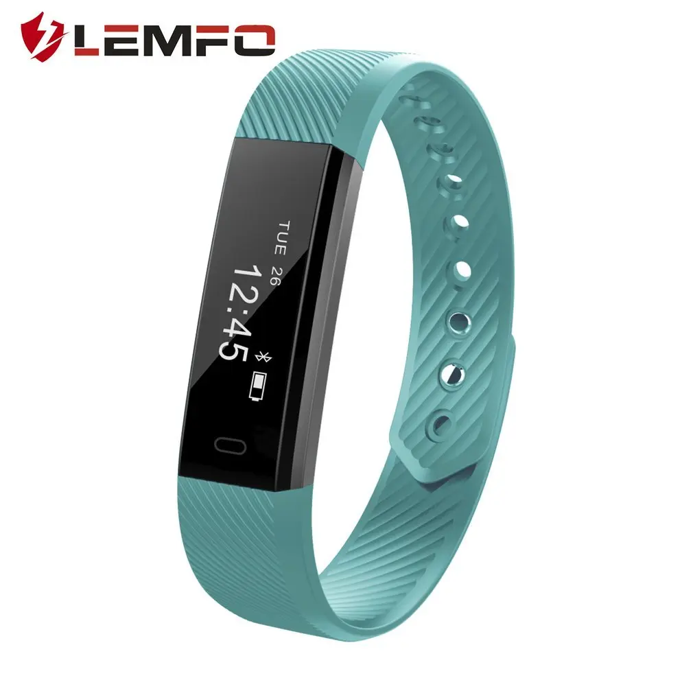 

ID115 Pedometer Sleep Monitoring Sport Alarm Clock Smart Bracelet Fitness Tracker for iOS for Android
