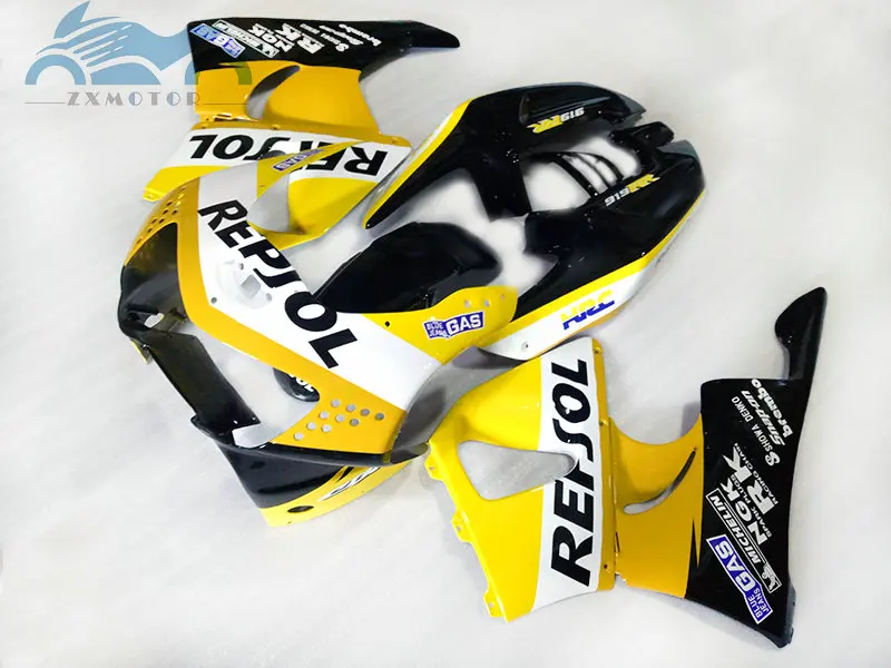 Мотоцикл обтекатели комплект для HONDA 1998 1999 CBR900RR 919 желтый repsol обтекатель CBR919 98 99 CBR900 запасные части для кузова