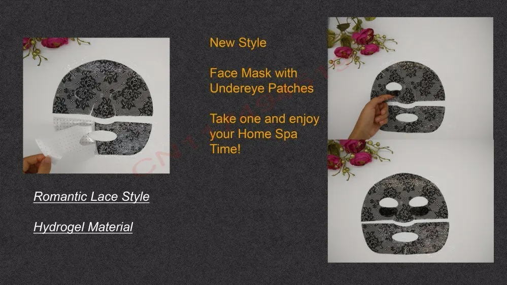 Черная красота гидрогелевая маска для лица романтическая Гидрогелевая кружевная восстанавливающая маска для лица Эффективная маска для ухода за кожей