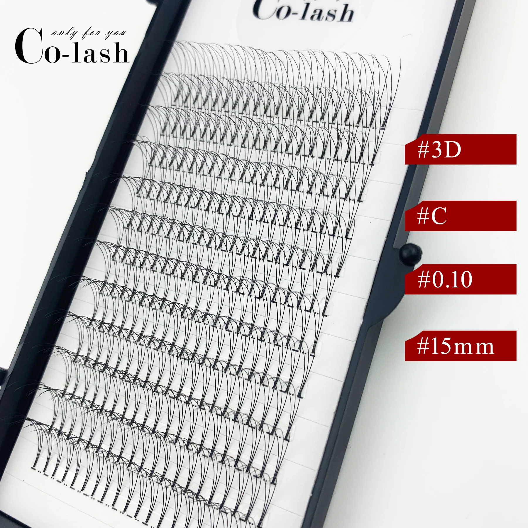 Colash 3D русский объем цветные ресницы расширение C Curl D Curl предварительно сделанные вентиляторы ресниц Горячая индивидуальный ресниц расширения