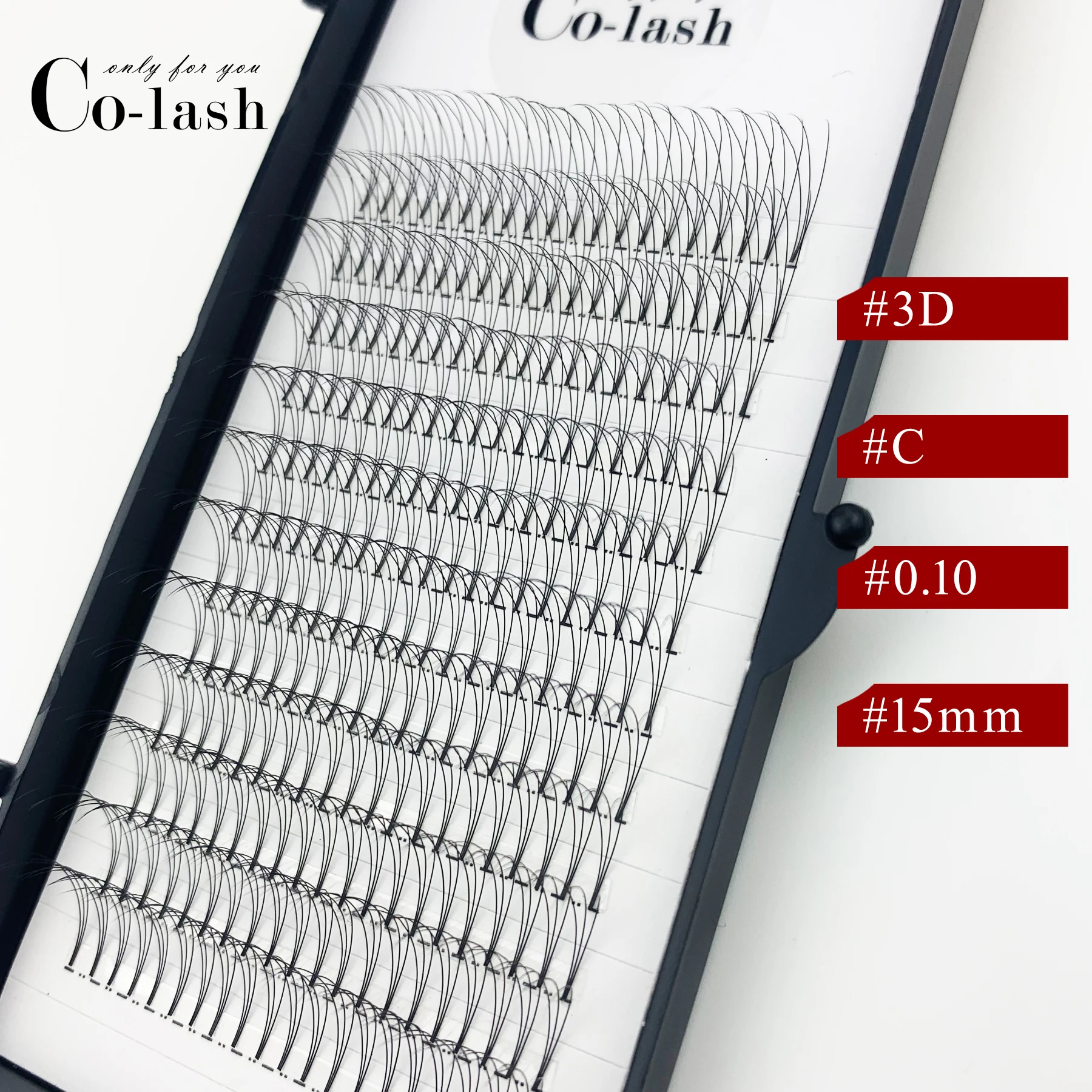 Colash русский объем цветные ресницы расширение D Curl предварительно сделанные вентиляторы ресниц Горячая индивидуальный ресниц расширения