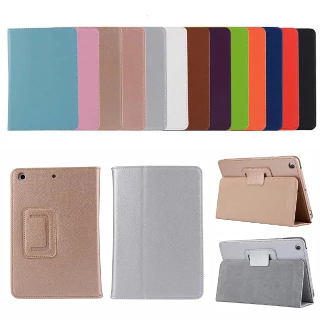 

Ultra Slim Litchi Folio Stand PU Leather Cover Magnetic Smart Sleep Case For Apple Ipad 2 3 4 Air Air2 Pro 9.7 12.9 Mini 1 2 3
