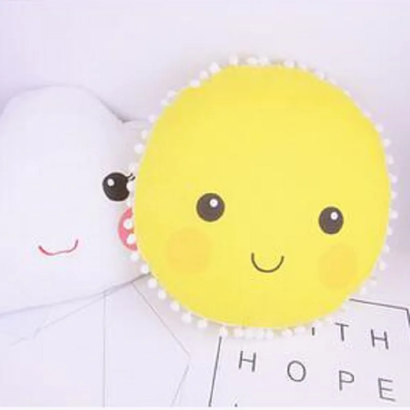 Очаровательны Подушки Детские улыбка Уход за кожей лица Удобные мультфильм детские игрушки