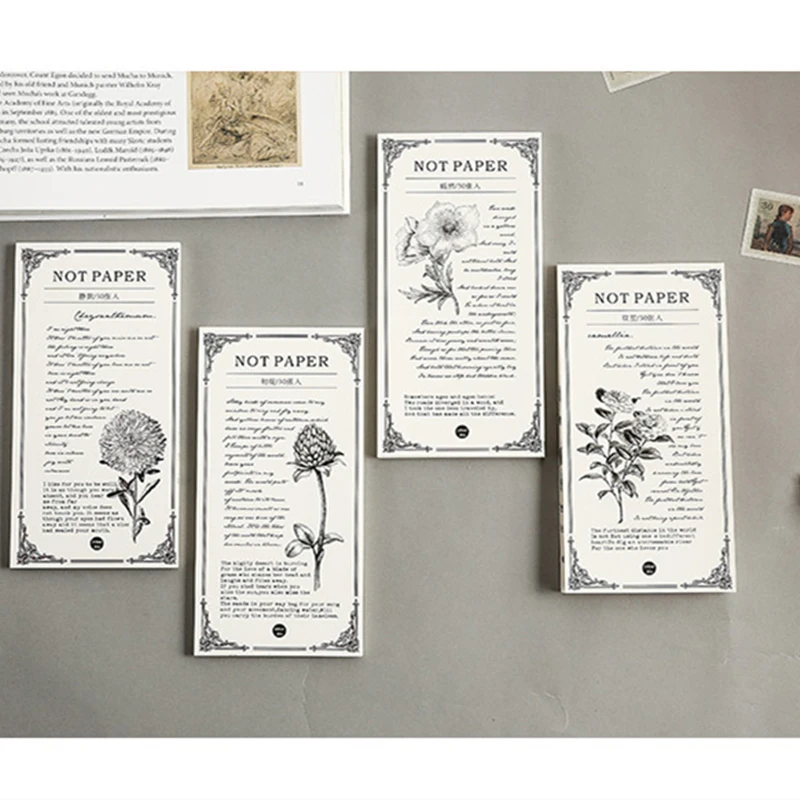 

Infeel.me Retro silence poem Notepad memo pad paper message note paper Wholesale