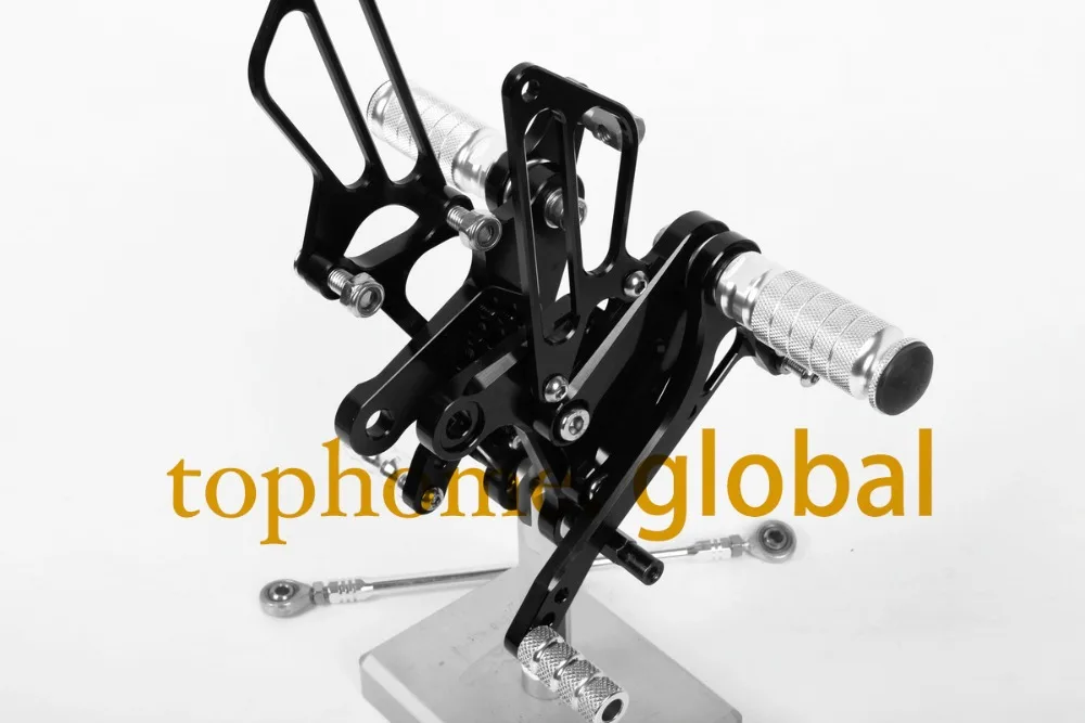 Для Kawasaki NINJA ZX6R 2009-2013 Черный ЧПУ Rearsets подножки задний Набор мотоциклетные подножки 2010 2011 2012