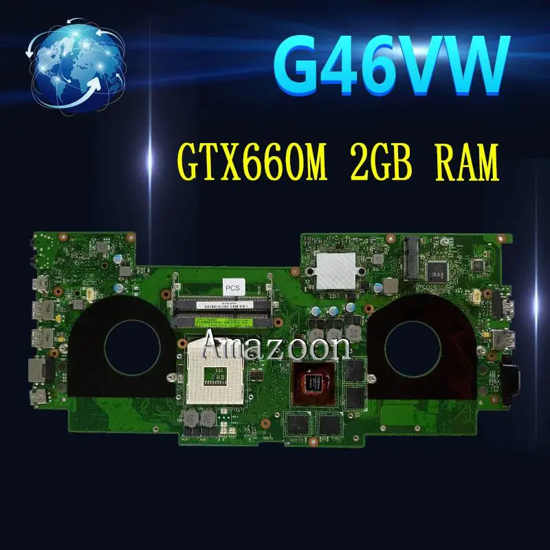 

G46VW MAIN_BD.OM/QC/AS GTX660M 2GB VRAM mainboard REV 2.2 For Asus G46V G46VW laptop motherboard 60-NMMMB1100-E02 100% Tested