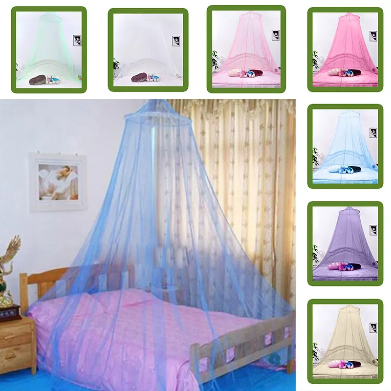 

Outdoor Elegant Round Lace Insect Bed Canopy Netting Curtain Dome Mosquito