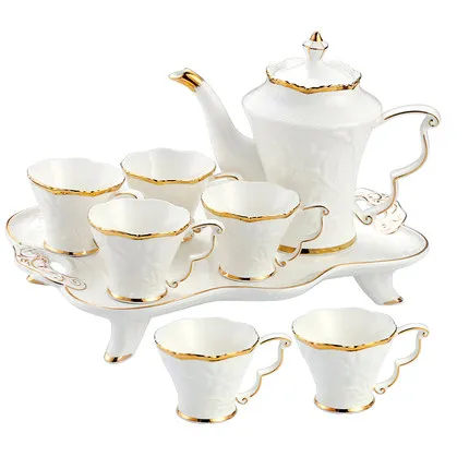 Европейский керамический бытовой набор чайных чашек, простая гостиная, вода с термостойким чайным набором, чайный горшок, креативная кофейная кружка, чашка для воды