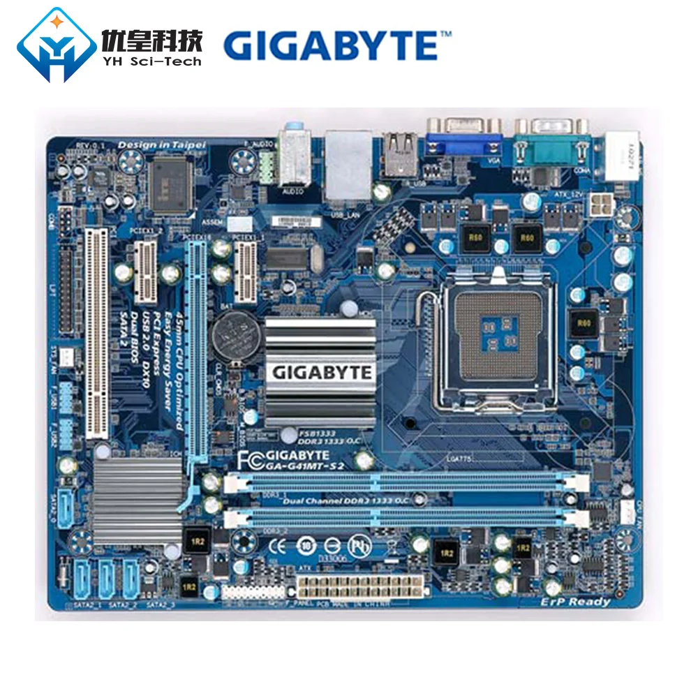 Оригинальная Материнская плата Gigabyte для настольного ПК с процессором Intel G41 LGA 775