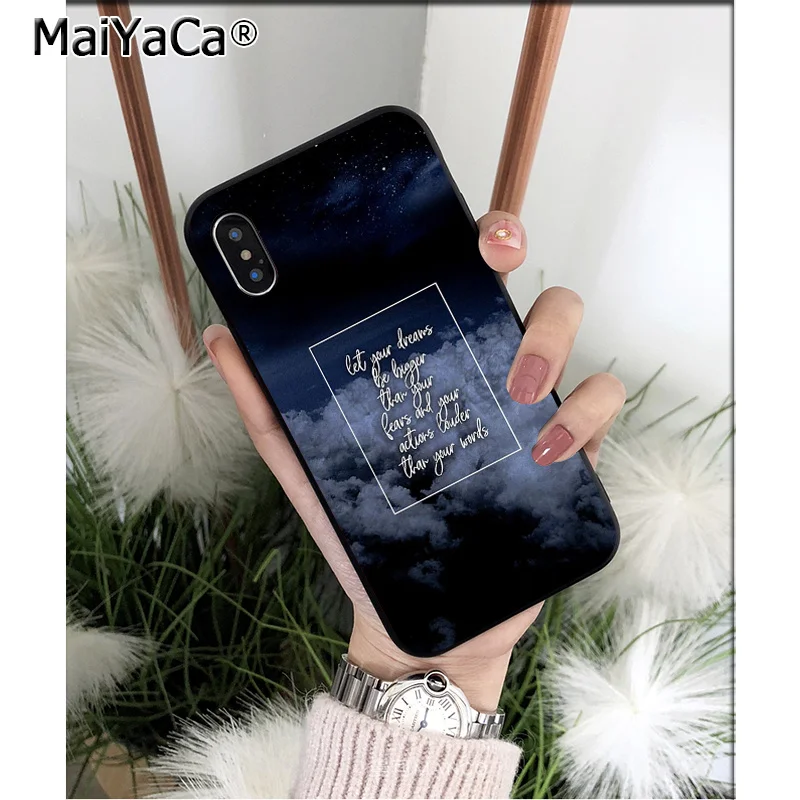MaiYaCa дорожный горный пляж цитаты ТПУ Мягкий силиконовый чехол для телефона чехол для Apple iPhone 8 7 6 6S Plus X XS MAX 5 5S SE XR - Цвет: A7