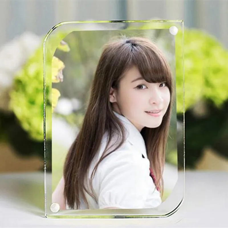 3,5 ''82x56mm acrílico imán Marco de Foto dormitorio decoración cristal creativo Mini Marco Foto Marco puede personalizar cualquier Siz 3,5 ''82x56mm acrílico imán Marco de Foto dormitorio decoración cristal creativo Mini Marco Foto Marco puede personalizar cualquier Siz