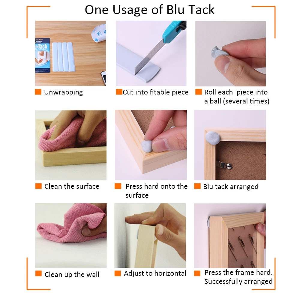Многофункциональная клейкая глина Blu Tack многоразовый клей для ремонта слухового