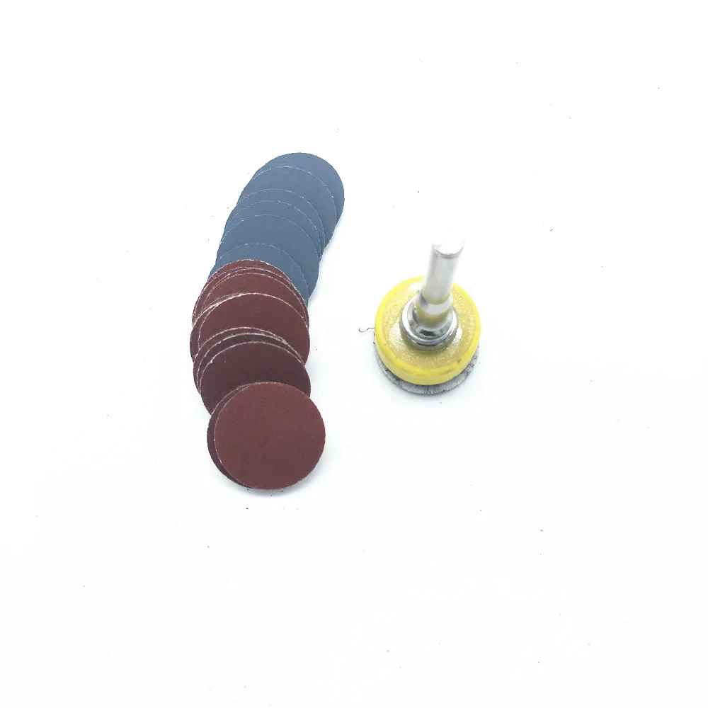 

30pcs 25mm Sander Disc Sanding Disk Grit 800-3000 Paper with 1pcs 1 inch Abrasive Polish Pad Plate for Dremel Electric Grinder