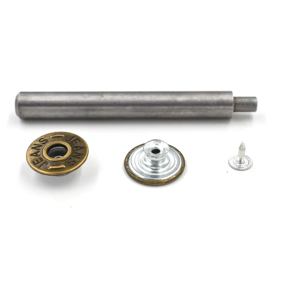 20 mm Jeans Buttons 15 Sets + Installation Tools Pants Buttons Metal Clasp Buckle Clothing & Accessories 2