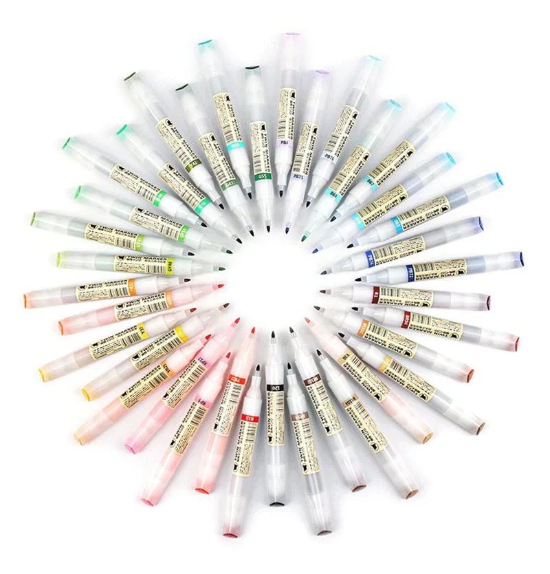 Цветные подходящие художественные маркеры кисти ручки для эскиза жирные маркеры двойная голова манга Рисование ручки художественные принадлежности