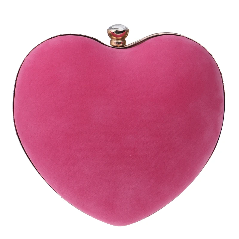 Sekusa в форме сердца бриллиантами Для женщин Вечерние сумки красный/черный цепи плеча Кошелек Ежедневные клатчи Вечерние сумки для свадьбы