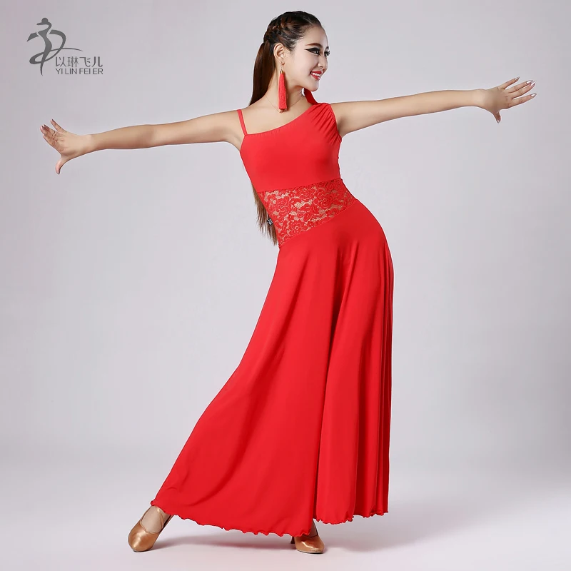 Women Ballroom Dancing Dress New Modern Dance Dress Ballroom Dancing costumes red/purple/green