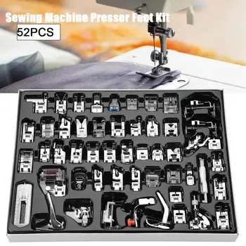 

52pcs/set Sewing Machine Walking Foot Presser Feet Kit Household Multi-functional Sewing Machine Kit Set