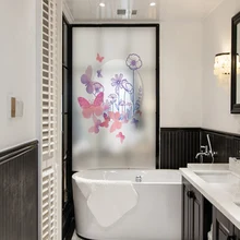 Наклейки на окна стекло наклейки матовая стеклянная пленка раздвижные двери китайский матовый, непрозрачный стекло для ванной комнаты