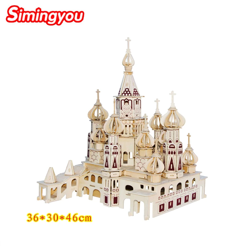 

Simingyou Wooden House Kids Toys Chalets Building 3D Puzzle Toys For Children Jigsaw Wood House Toys Baby Toy C20 DropShipping