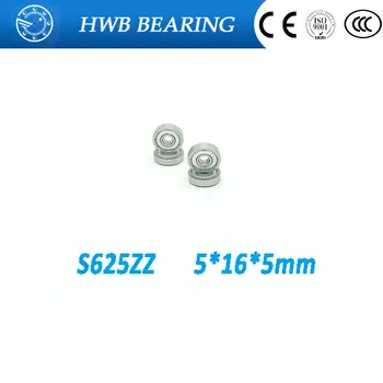 

Free Shipping 10 PCS S625ZZ Bearings 5x16x5 mm Stainless Steel Ball Bearings DDR-1650ZZ