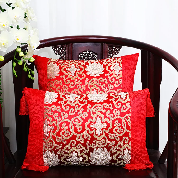 Классические Лоскутные цветочные шелковые наволочки для декоративных подушек подушечки высокого качества стул для дома офиса диванная подушка крышка