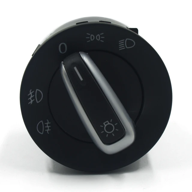 Chrome European Headlight Switch For VW Golf 5 6 GTI Mk5 Mk6 Jetta 5 6