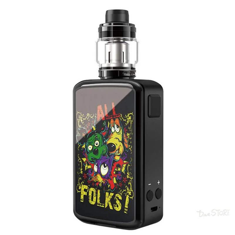 

Electronic Cigarette High Power Vape Kit 228W Box Mod With 5Ml Atomizer Tank Tc Vaporizer Color Screen