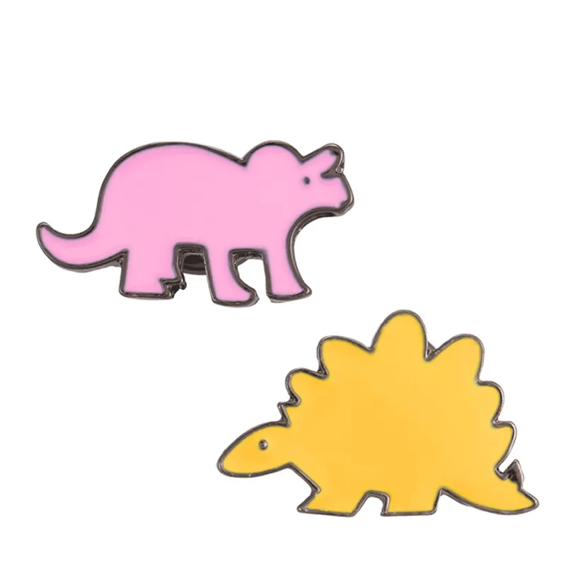 5 шт./компл. броши и булавки в виде динозавра Стегозавра Apatosaurus эмалированная