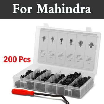 

200pcs Auto Plastic Rivets Fasteners + Clip Pliers Set Rivets For Mahindra Armada Bolero Commander Marshal Scorpio Verito