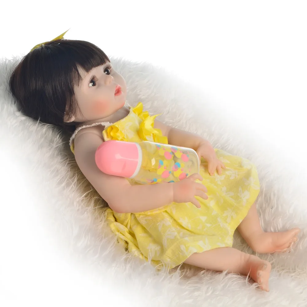 KEIUMI Lifelike 23 'ཱུ см куклы Reborn весь силикон ручной работы для принцессы девочки