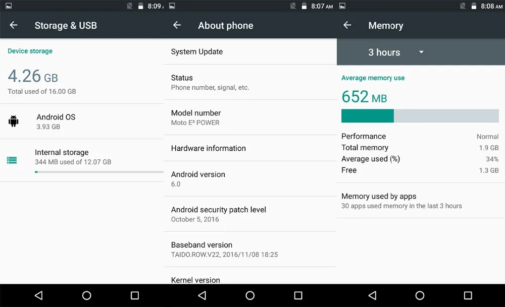 Смартфон Motorola e3 power 5,0 дюйма MTK 6735 2 ГБ+ 16 Гб мобильный телефон 3500 мАч мобильный телефон