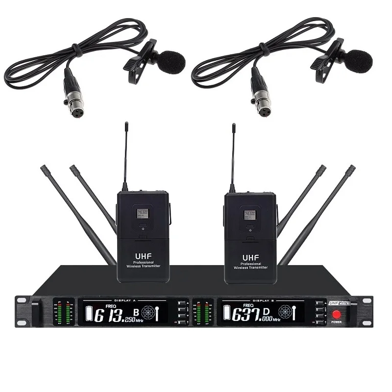 Bolymic Ture Diversity UHF wireless microphones Long range Lavalier