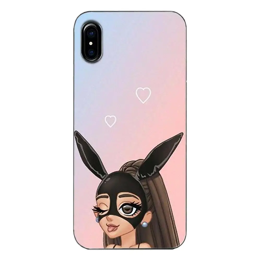 Мягкий с рисунком из ТПУ Ариана Гранде мультфильм розовый для Huawei G7 Y6 II Y7 Xiaomi Redmi