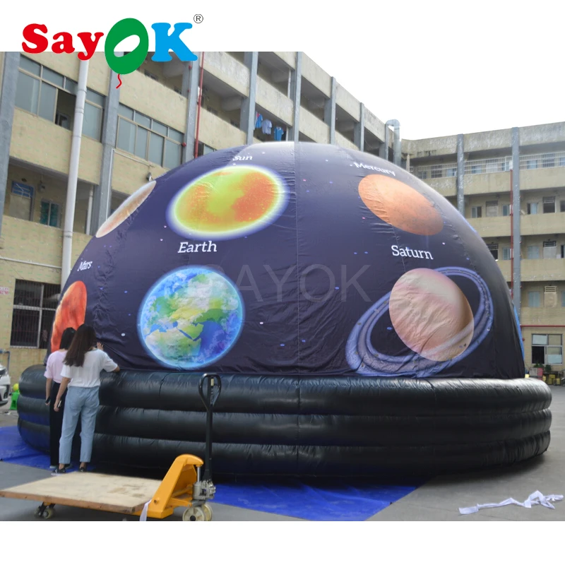 Надувная купольная палатка Sayok 8 м (26 2 фута) надувная проекция планетария