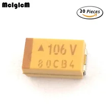 MCIGICM 20 штук C 6032 10 мкФ 35V SMD Танталовый конденсатор с алюминиевой крышкой